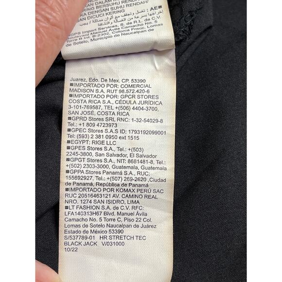 Old Navy high rise stretch tech black cargo pull on wide leg pants, size large - Picture 5 of 12